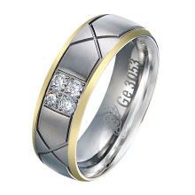 Jewelry Fashion Ring Brass Gold Plated Ring Jewelry Wedding Band Ring